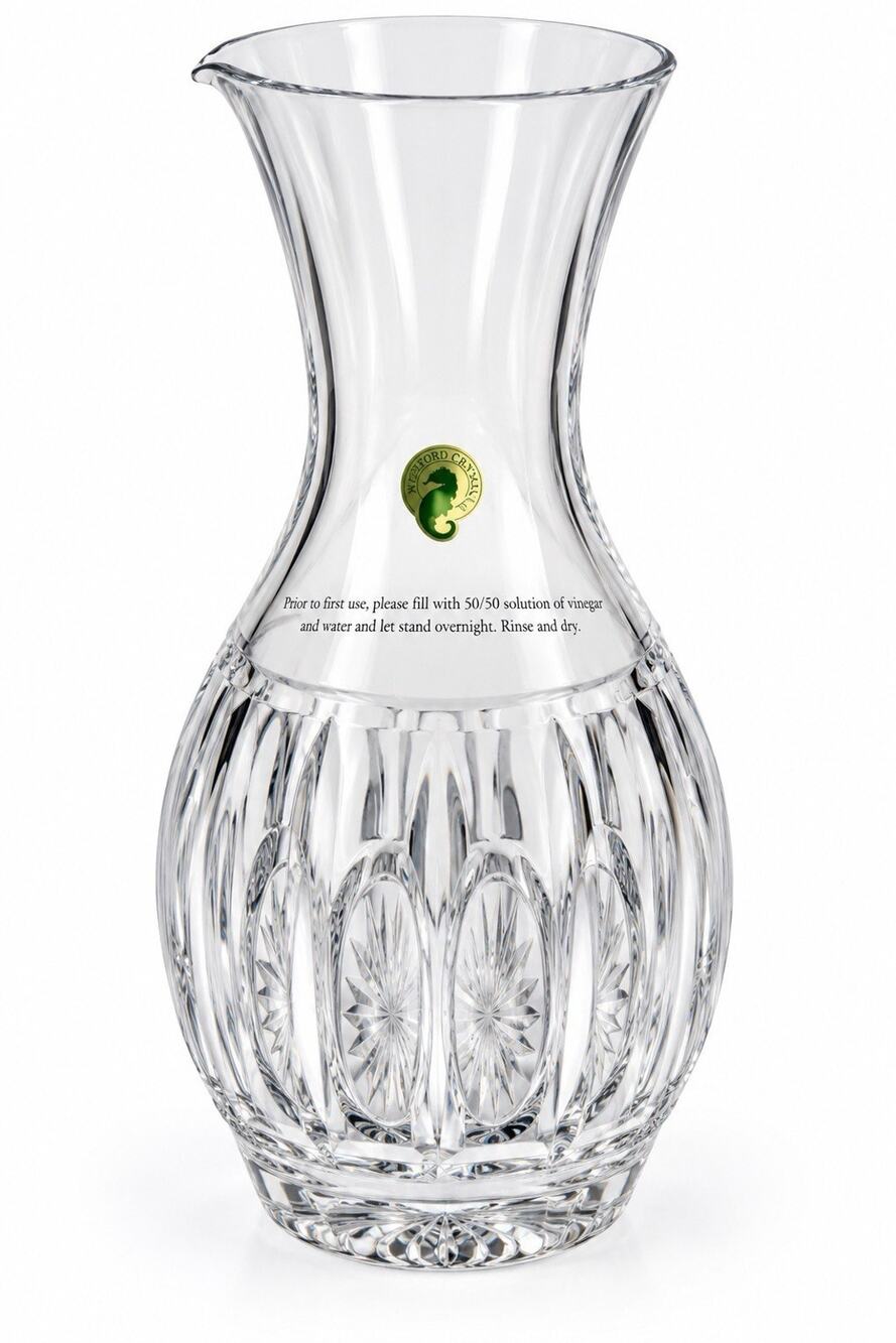 Waterford Bolton Carafe Lead Cut Crystal 11” Tall New With Original Box